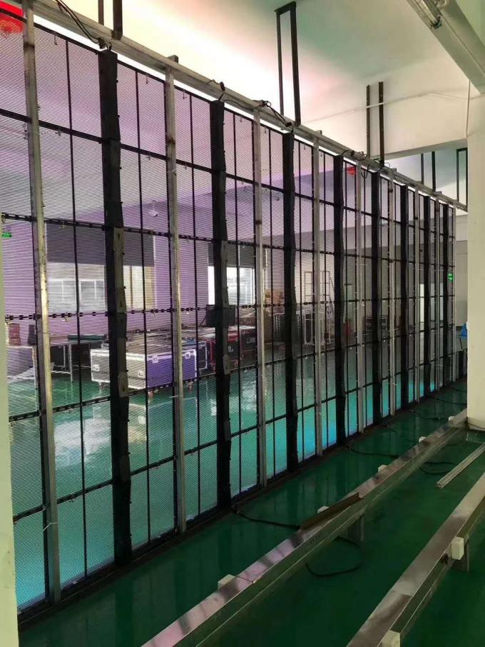 Mur transparent en verre d'intérieur 3 de 1000MMx500MM P3.91 LED