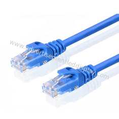 Câble Ethernet de transfert du chat 9 de données de réseau de câble bleu de connecteur