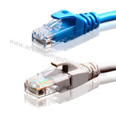 Câblage en plastique de câble des connecteurs EIA-568B Rj45 de câble de connecteur de réseau d'OEM