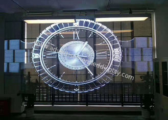 Affichage à LED en verre transparent de SMD1921, écran en verre de 4500cd/Sqm LED