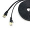 Câble extérieur noir du câble SASO Gigabit Ethernet de connecteur de réseau
