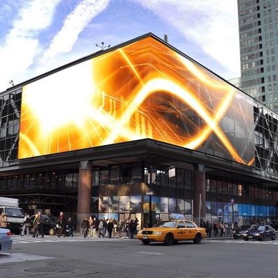 15.6mm LED Mesh Screen, mur visuel de rideau en 6000nits LED extérieur