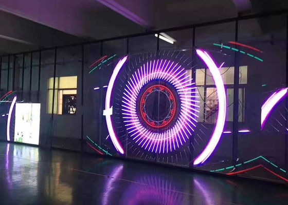 Écran LED transparent à écran LED personnalisé Résolution 256 x 256 pixels
