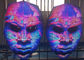 Cabinet spécial de fer de forme de masque d'affichage à LED de P4 pour la boîte de nuit de cabine du DJ