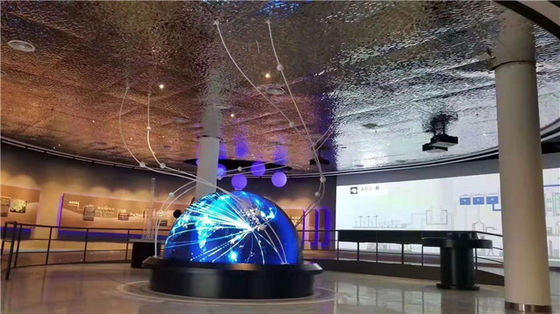 Cabinet de fer du diamètre 1.5m d'affichage de sphère de l'exposition P2.5mm LED